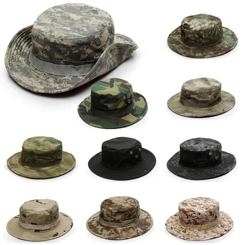 Woodland Camouflage Tactical Outdoor Boonie Bucket Hat
