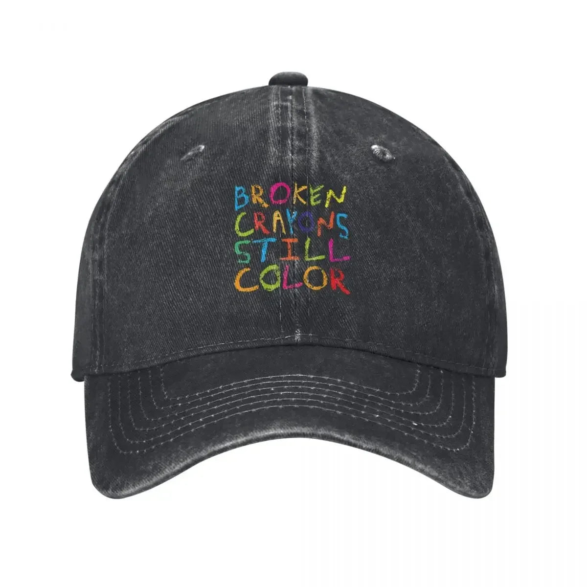 Broken Crayons Still Color Grunge Baseball Cap