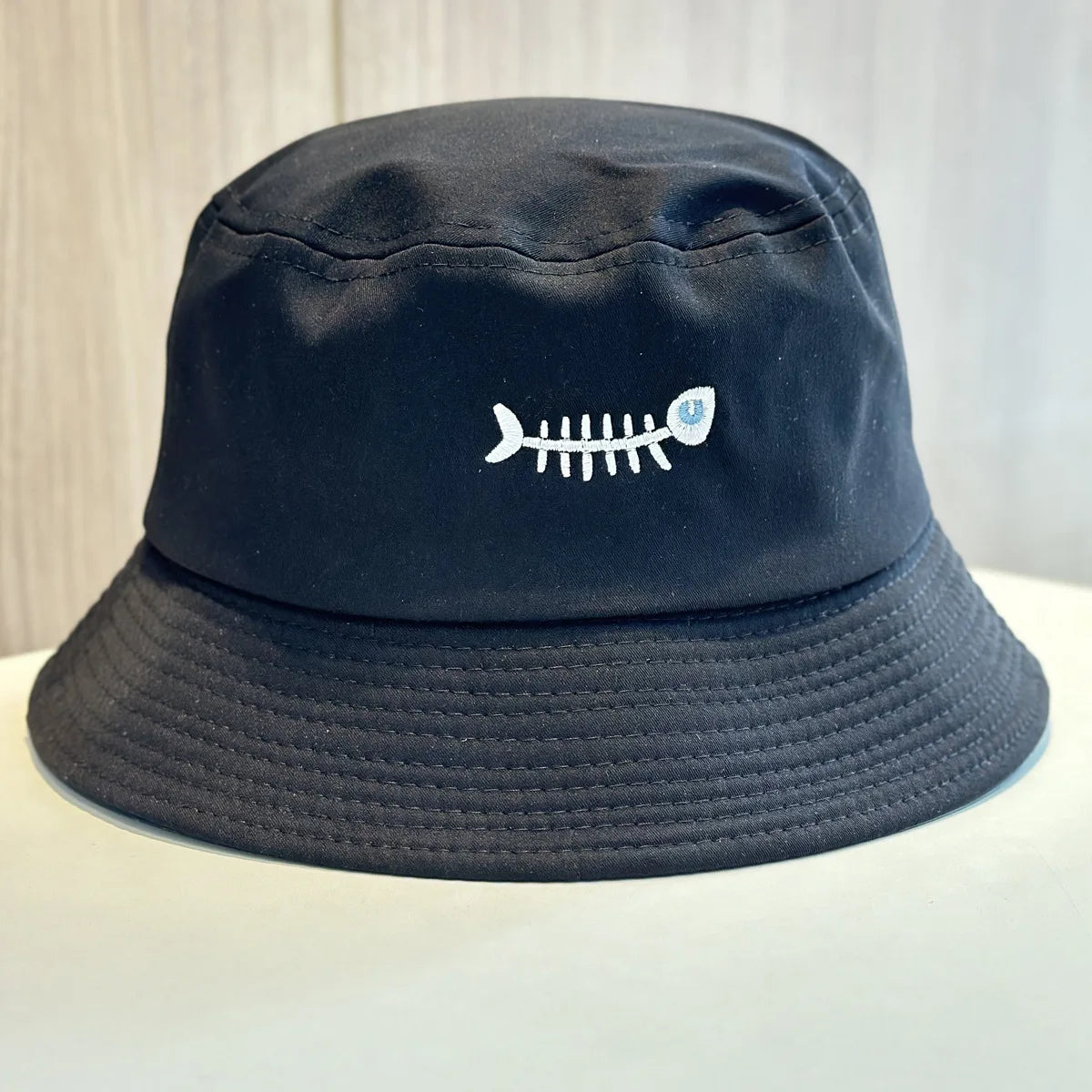 Popular Unisex Summer Bucket Hat For Women Embroidery Fish
