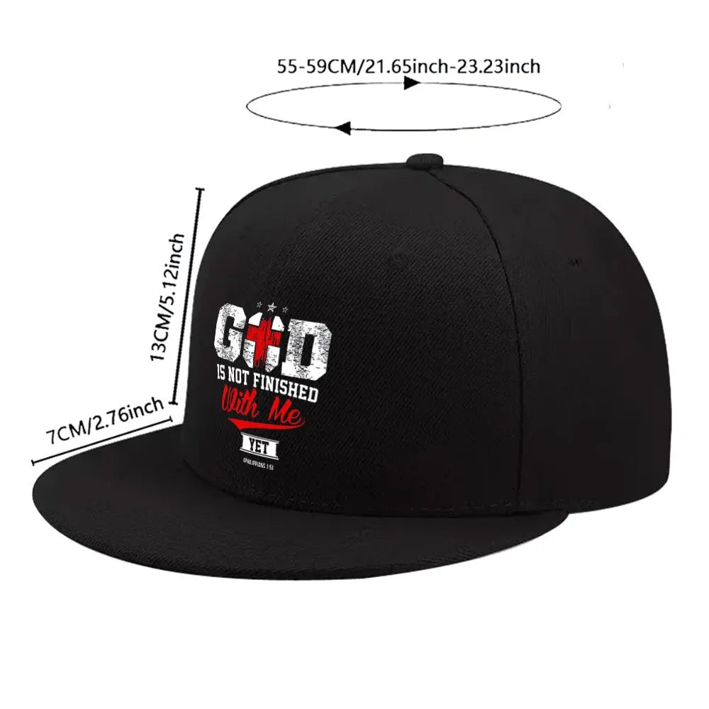 God Is Not Finished With Me Christian Snapback Cap