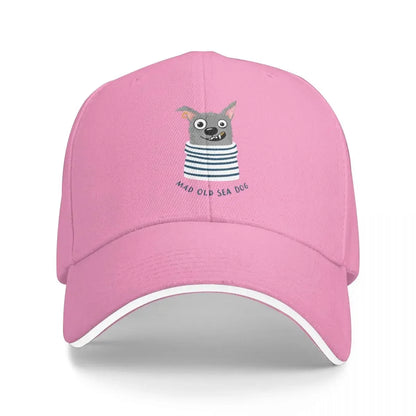 Cute Mad Old Sea Dog Baseball Cap