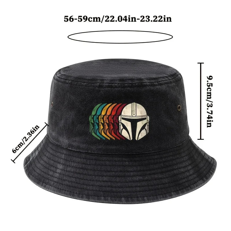 Rainbow Armor Print Outdoor Bucket Hat