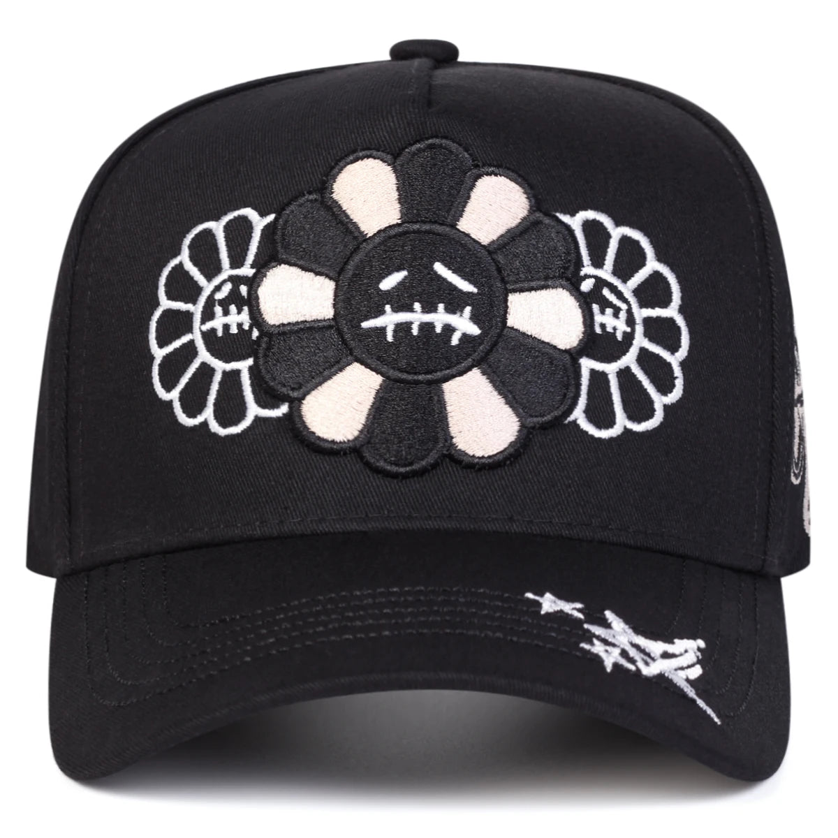 Sunflower Embroidered Adjustable Outdoor Baseball Cap