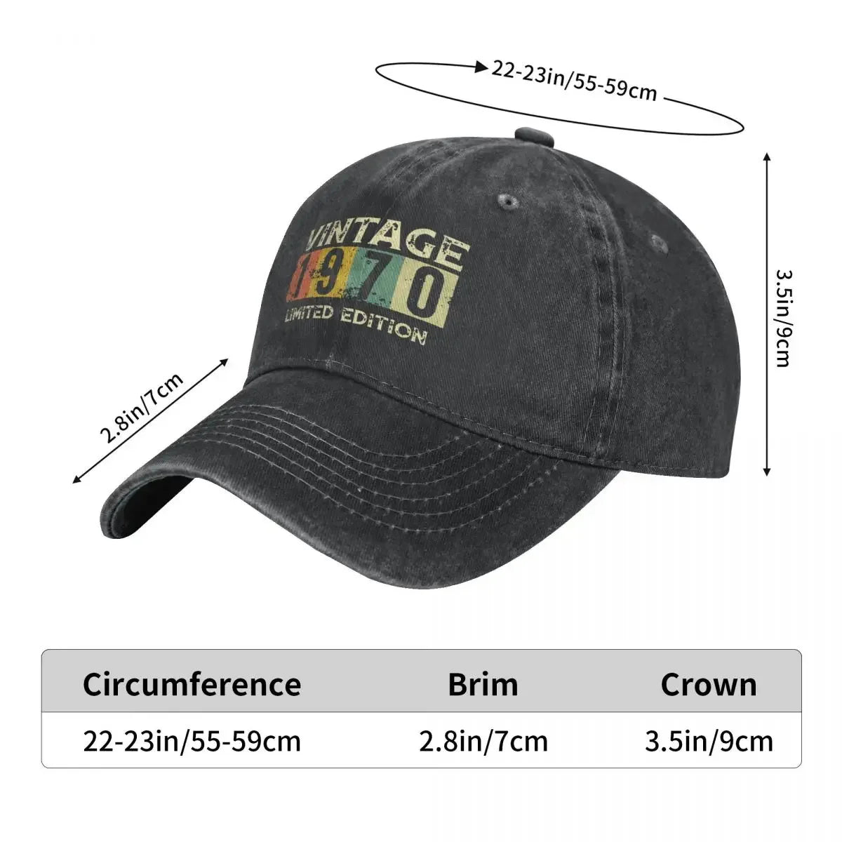 Vintage 1970 Distressed Baseball Cap