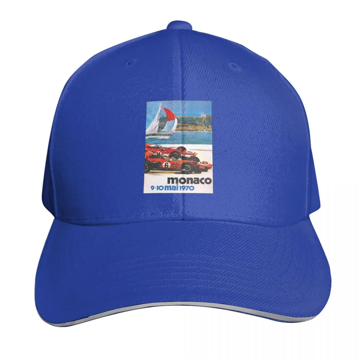 Monaco 1970 Vintage Auto Racing Baseball Cap
