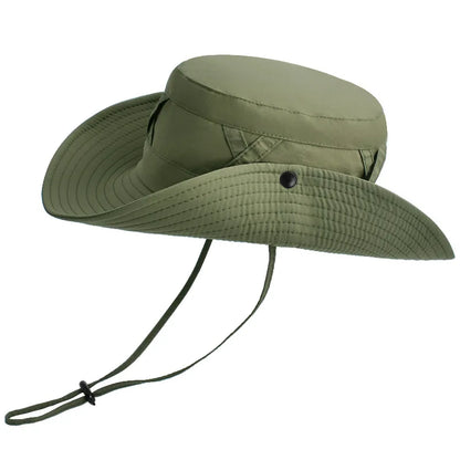 Adjustable Breathable Wide Brim Outdoor Bucket Hat