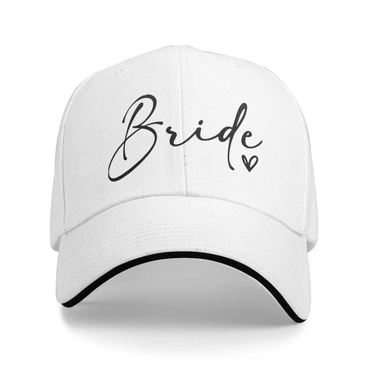 Bride Hearts Wedding Party Baseball Cap