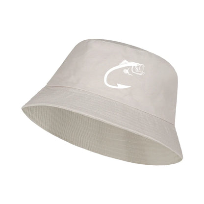 Fish Hook Bass Print Bucket Hat