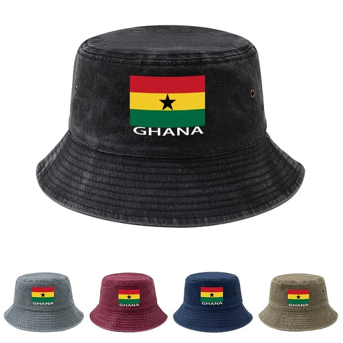 Football Event 2026 Printed Ghana Flag Bucket Hat