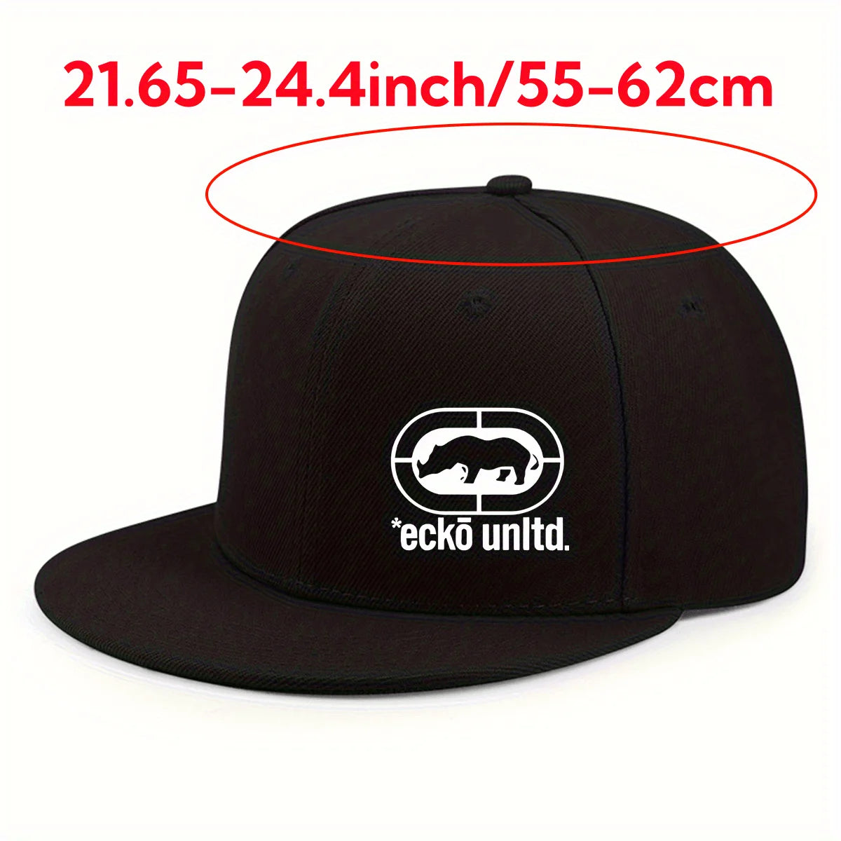 Fun Pattern Unisex Adjustable Flat Brim Snapback Cap