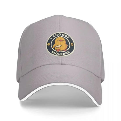 I Choose Violence Funny Duck Tobe Fonseca Baseball Cap