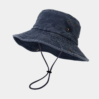 Four Seasons Cotton Solid Bucket Hat