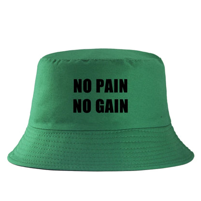 No Pain No Gain Sports Gym Bucket Hat