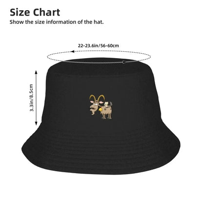 Cartoon Goat Outdoor Sunscreen Bucket Hat