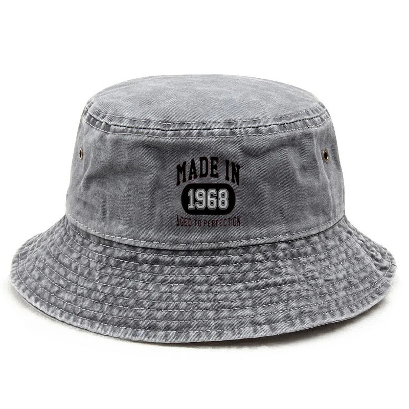 Washed Bucket Hat Vintage Fishing Hat Sun Protection Outdoor