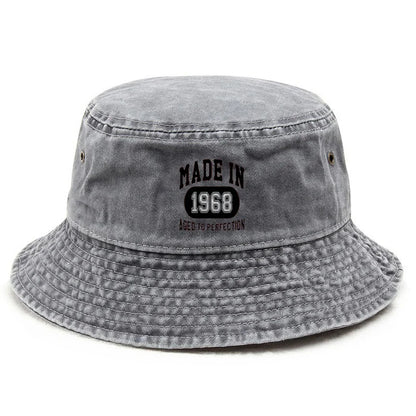 Washed Bucket Hat Vintage Fishing Hat Sun Protection Outdoor