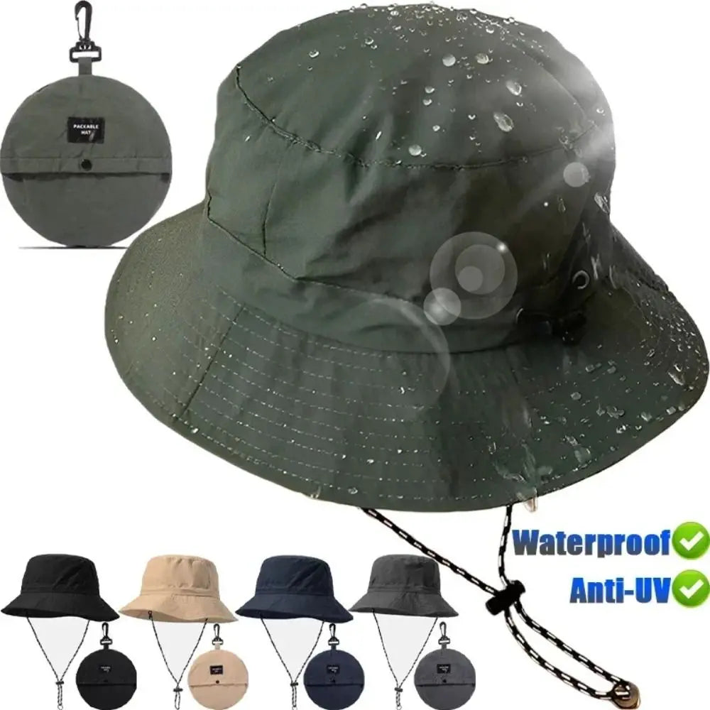 Waterproof Quick-Dry UV Protection Bucket Hat With Storage Bag