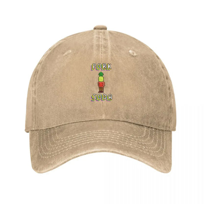 Pork Soda Pixels 1 Big Size Baseball Cap