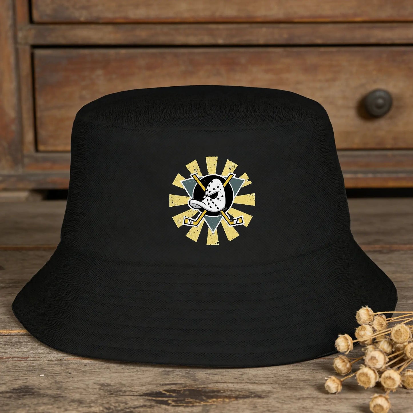 Men Women Mightys Ducks Bucket Hat