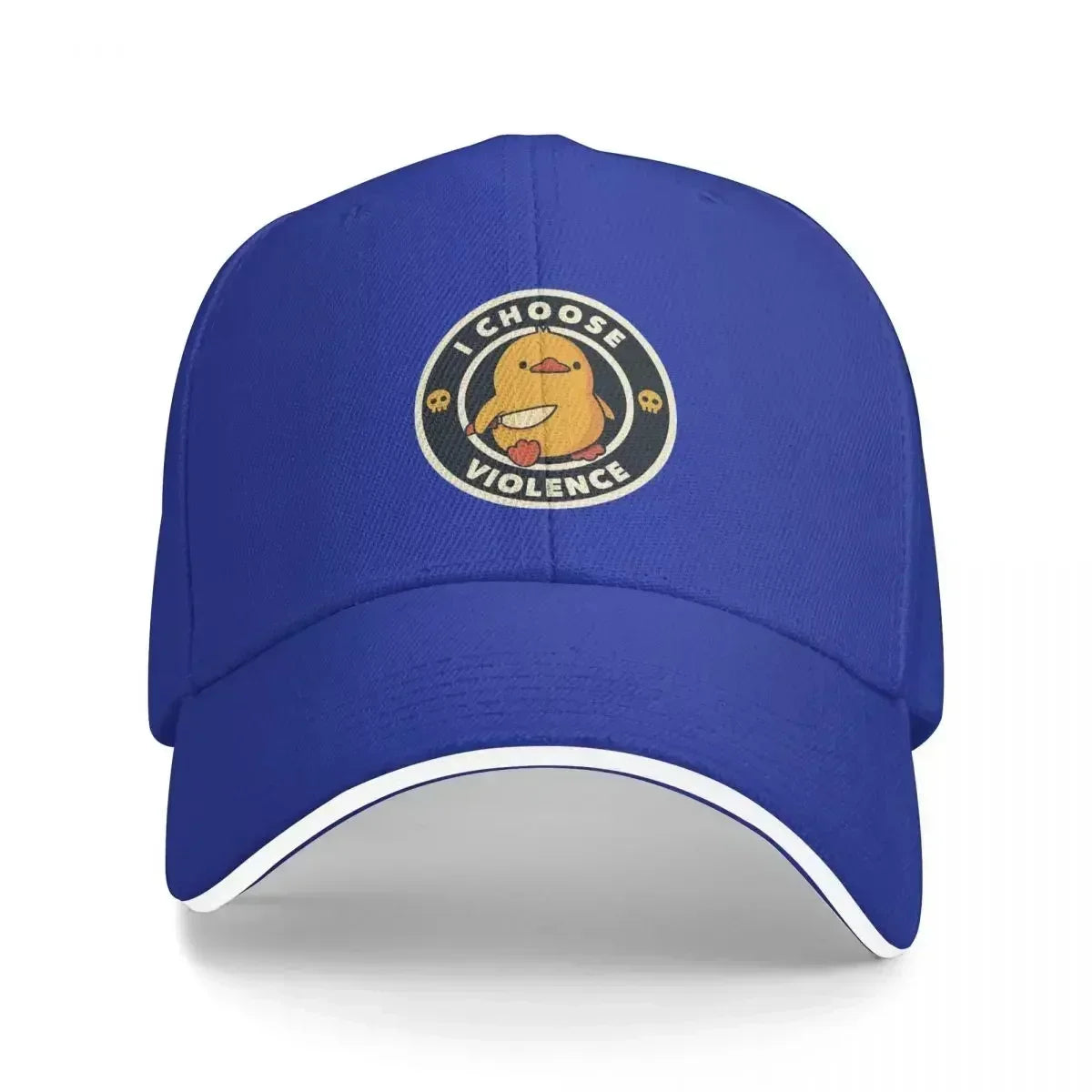 I Choose Violence Funny Duck Tobe Fonseca Baseball Cap