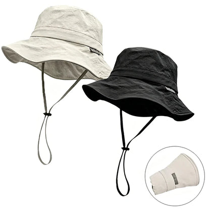 Summer Solid Color Sun Hats Outdoor Fishing Cap