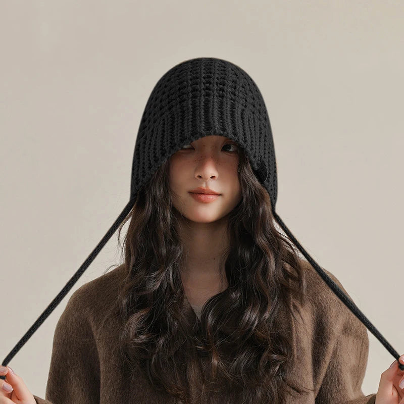 Women Wool Crochet Fisherman Winter Bucket Hat