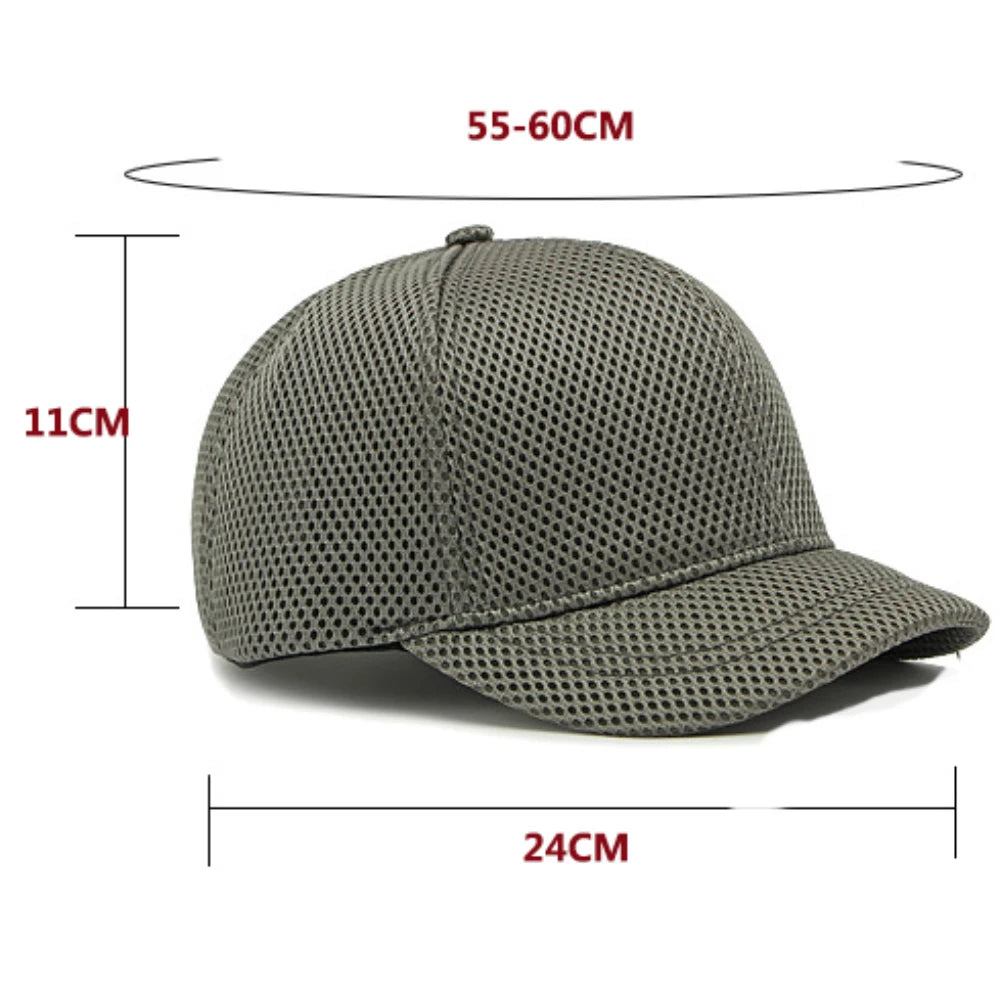 5cm Short Brim Baseball Cap Male 6 Panels Baseball Hat