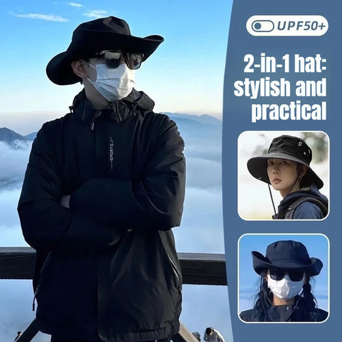 Waterproof Wide Brim UV Protection Fishing Bucket Hat