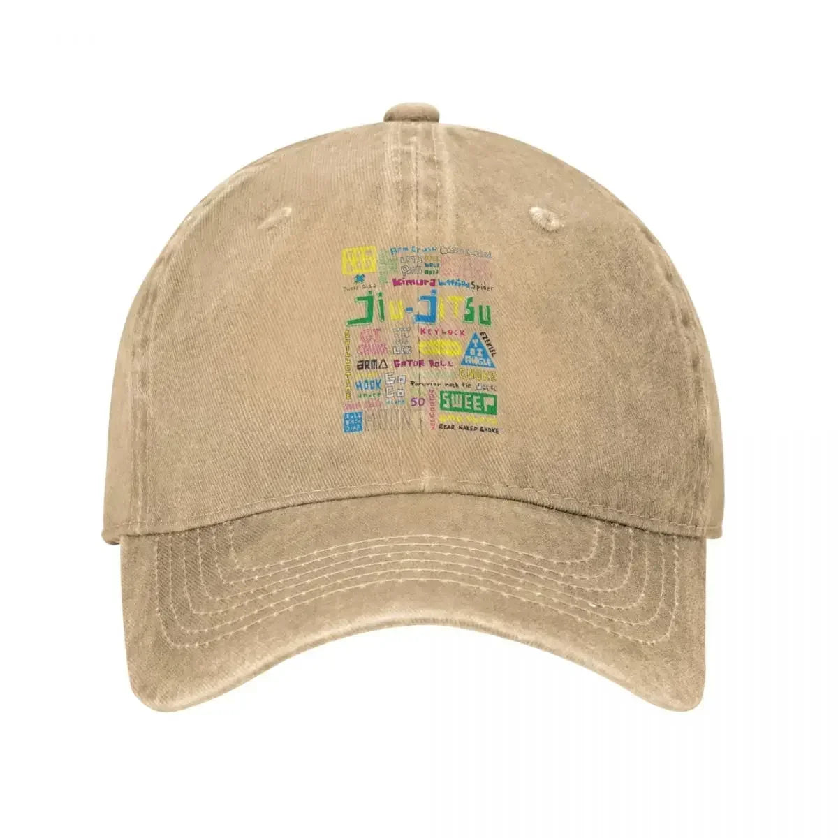 Jiu Jitsu BJJ Distressed Cotton Baseball Cap