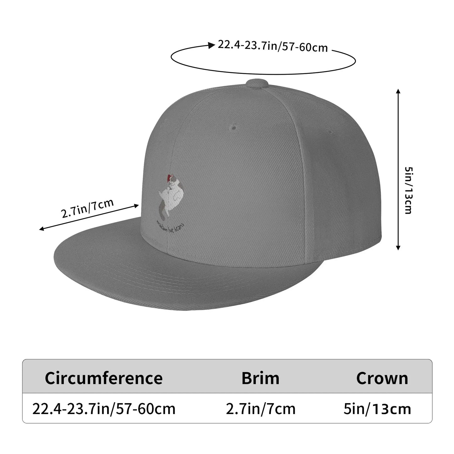 Madam Toe Beans Christmas Snapback Cap