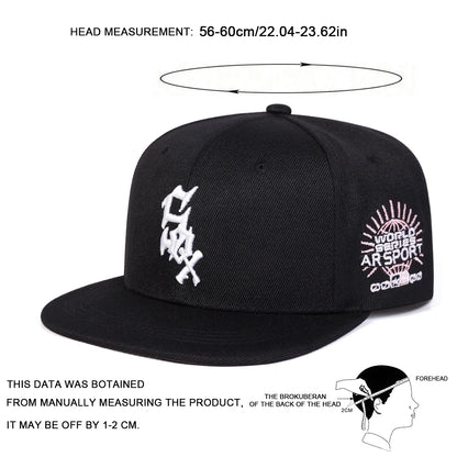 SOX Embroidered Hip Hop Snapback Cap