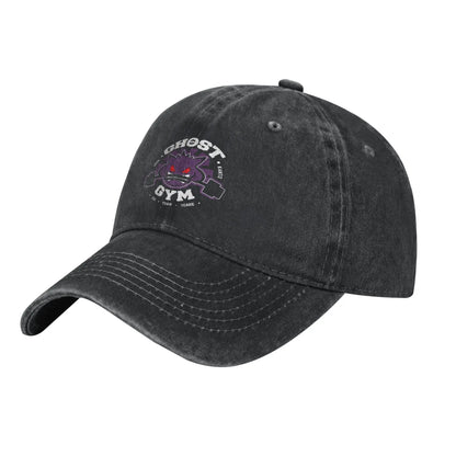 Retro Gengar Cool Graphic Distressed Denim Baseball Cap