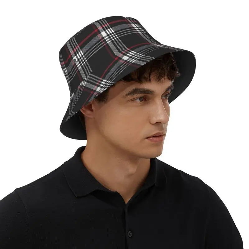 Custom Tartan Bucket Hat Sun Beach Packable Fisherman Cap