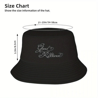 Good Riddance Cursive Print Bucket Hat