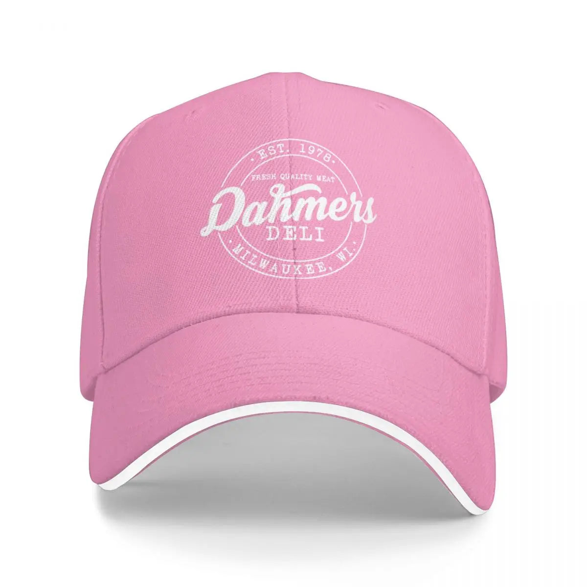 Jeffrey Dahmer Monster Graphic White Baseball Cap