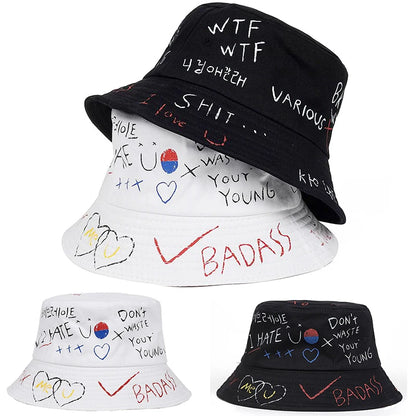 Outdoor Harajuku Bucket Hat Fishing Hip Hop Cap Men's