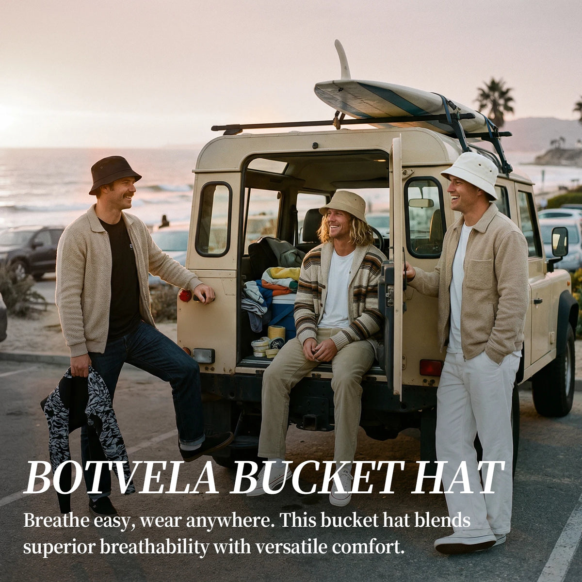 Men Cotton Bucket Hats