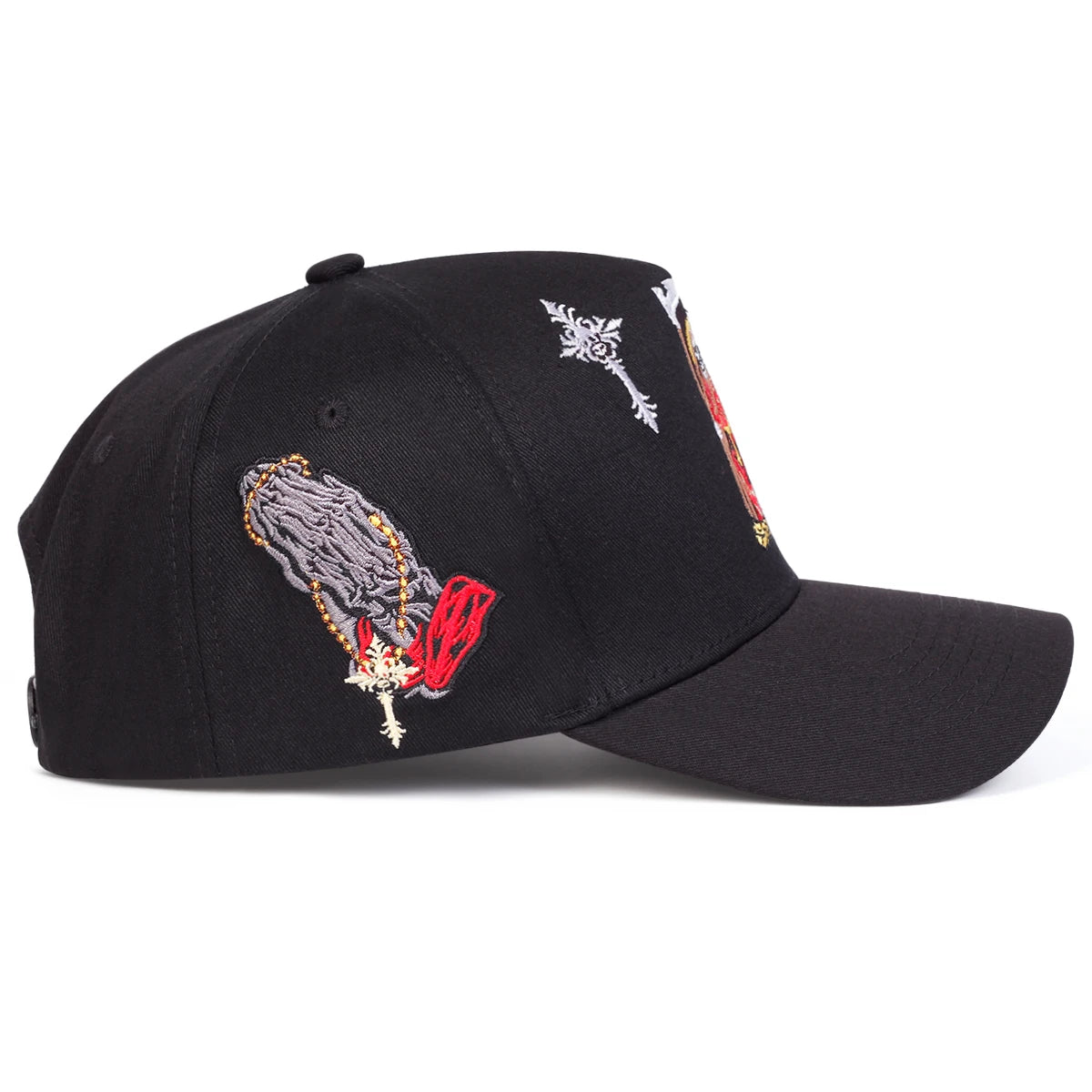Unisex Gothic Cross Embroidery Baseball Caps