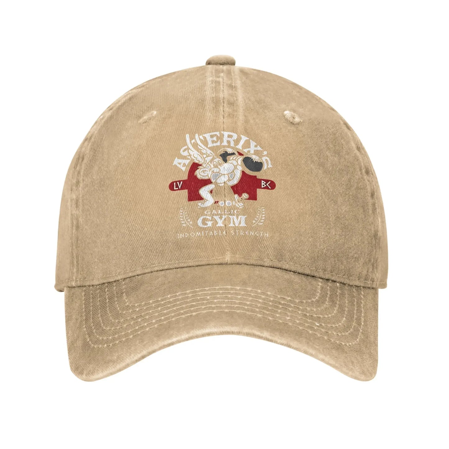 Asterix Gym Distressed Denim Baseball Cap