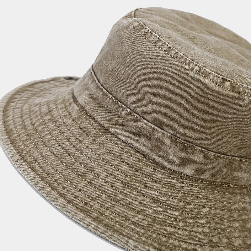 Four Seasons Cotton Solid Bucket Hat