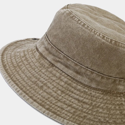 Four Seasons Cotton Solid Bucket Hat