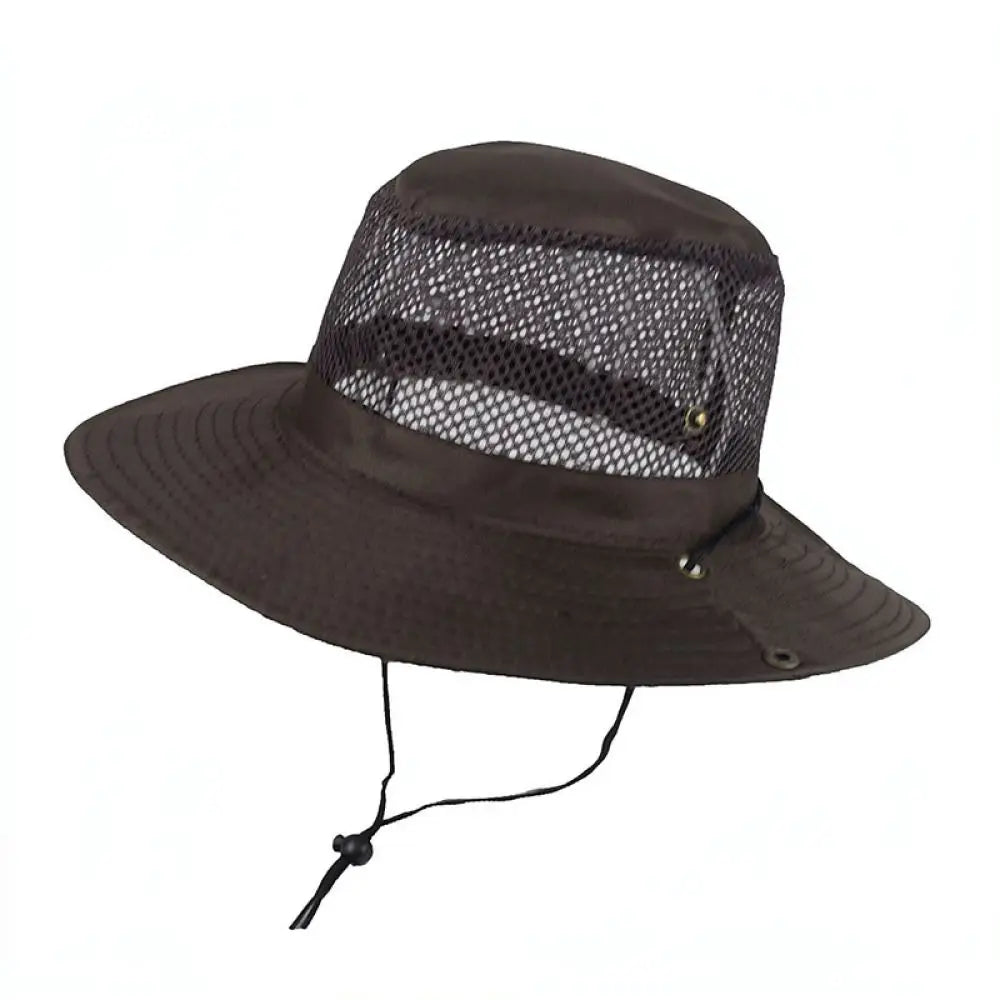 Foldable Mesh Wide Brim Fishing Bucket Hat