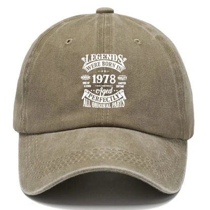 Vintage 1978 Printed Adjustable Baseball Cap