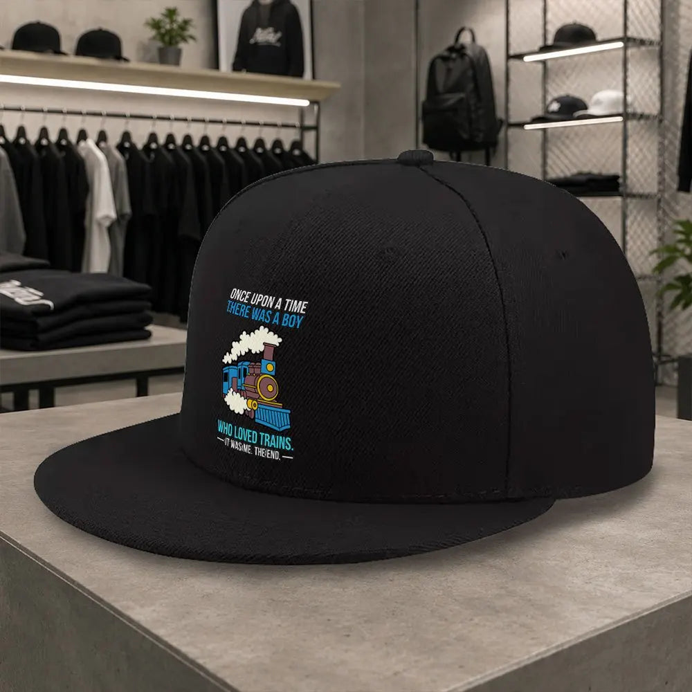 New Steam Train Pattern Unisex All Match Cap