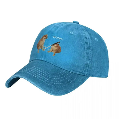 Bonk Dog Vintage Washed Baseball Cap