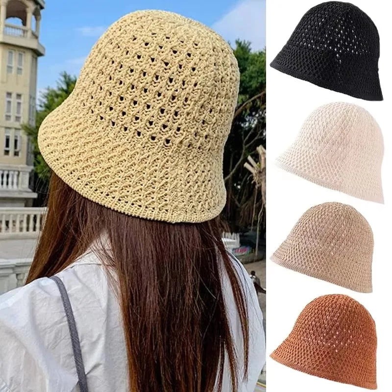 Beach Straw Hat Summer Women Bucket Hats