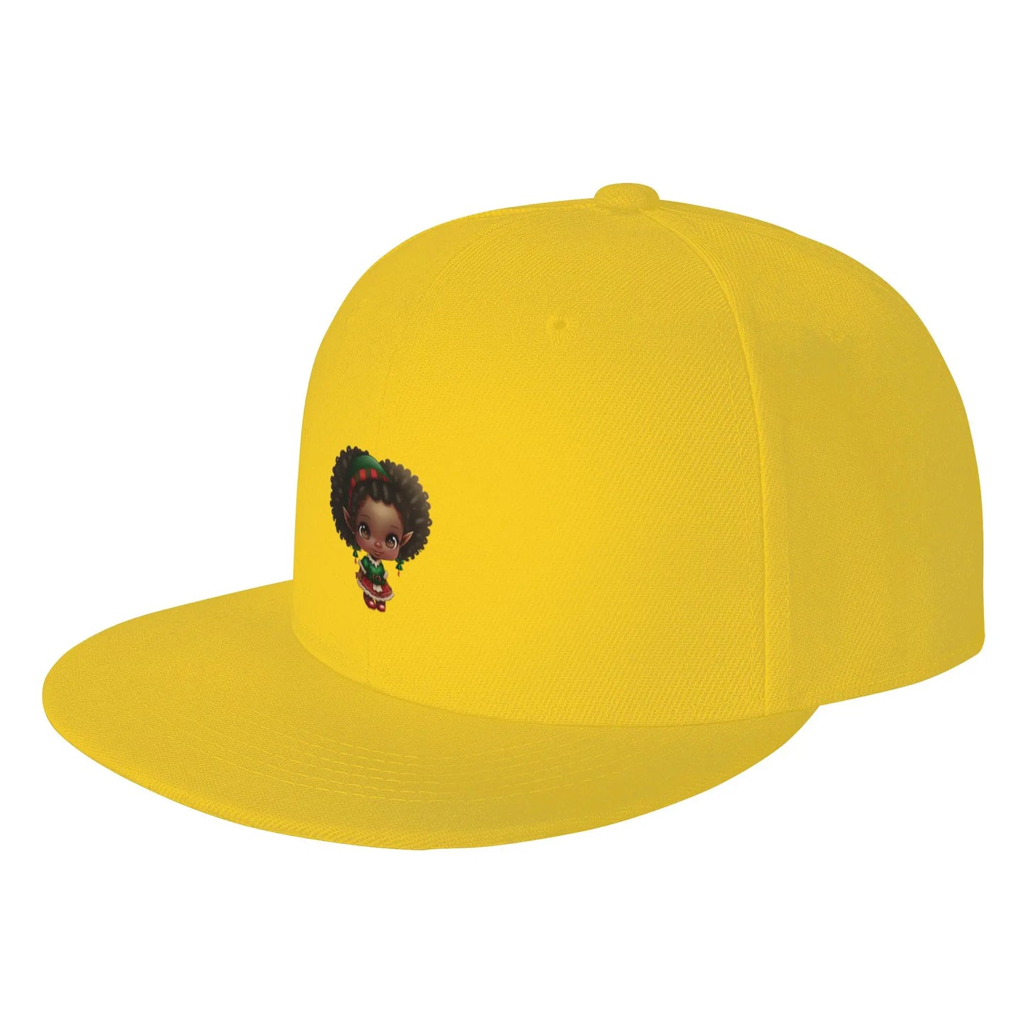 Afro Fabulous Christmas Elf Snapback Cap