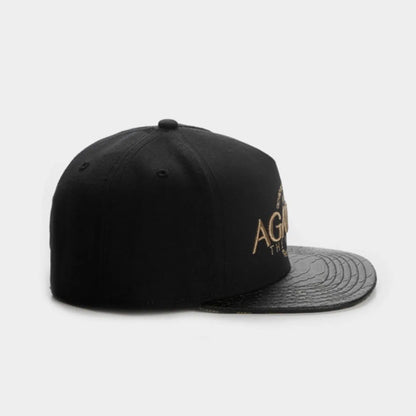 Skeleton Hand Skull Flat Bill Snapback Cap