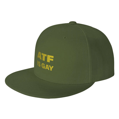 ATF Is Gay Bold Statement Graphic Snapback Cap