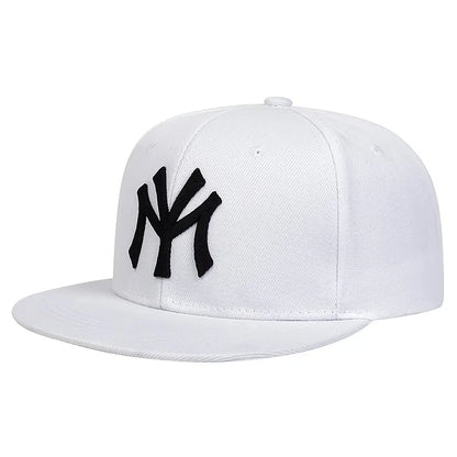 Unisex Letter Embroidered Adjustable Hip-Hop Trucker Snapback Cap